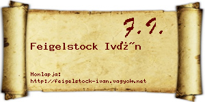 Feigelstock Iván névjegykártya